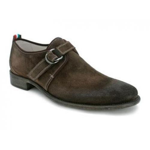 Bacco Bucci "Brennan" Brown Genuine Old English Oiled Suede Shoes